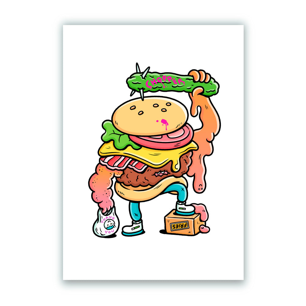 Hamburger A5 Giclée Print
