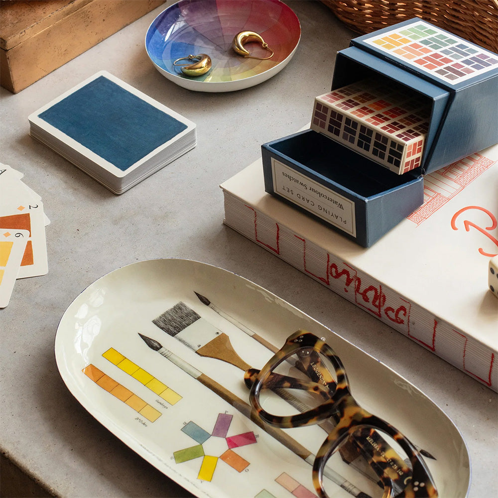 The Art of Colouring Oval Enamel Tray
