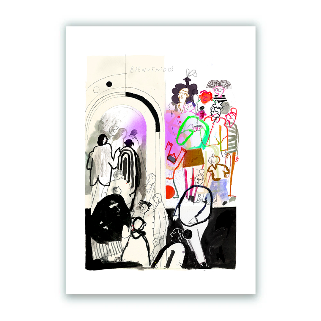  Bienvenidos Giclée Print