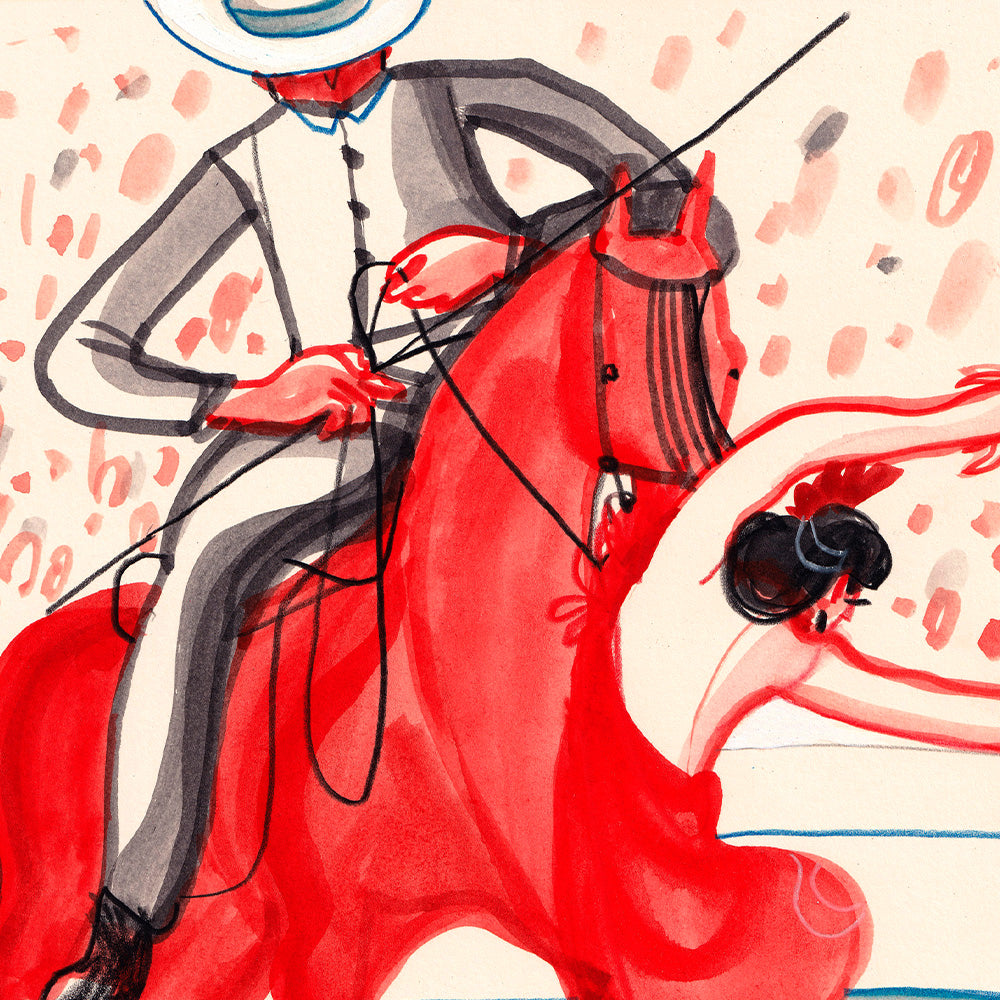 Spanish Flamenco - Caballo  Impresión Giclée A4