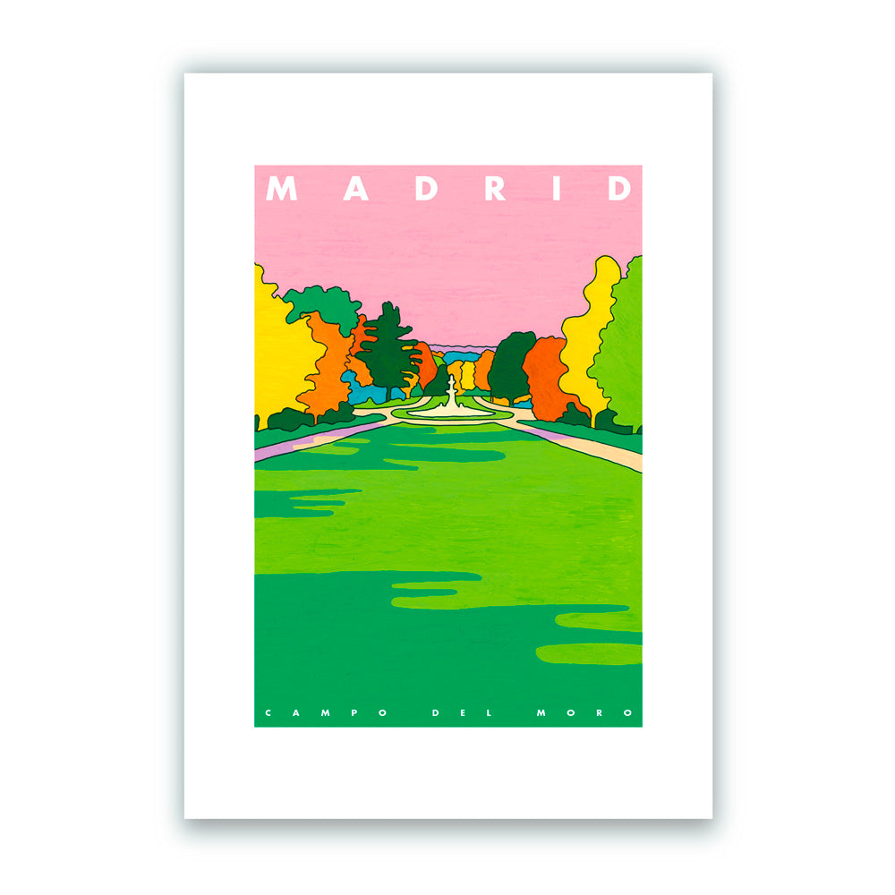 Madrid - Campo del Moro Impression Giclée A5