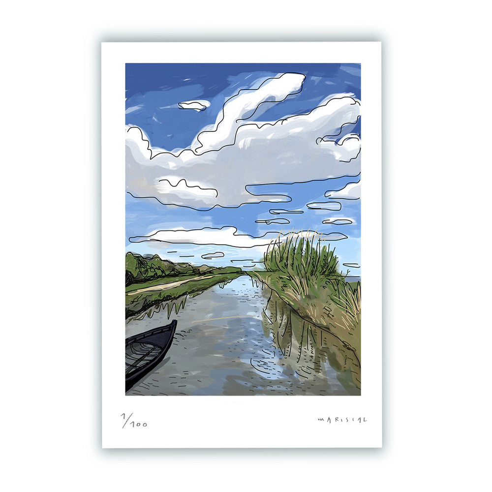 Albufera Canal Fine Art Print 30x40