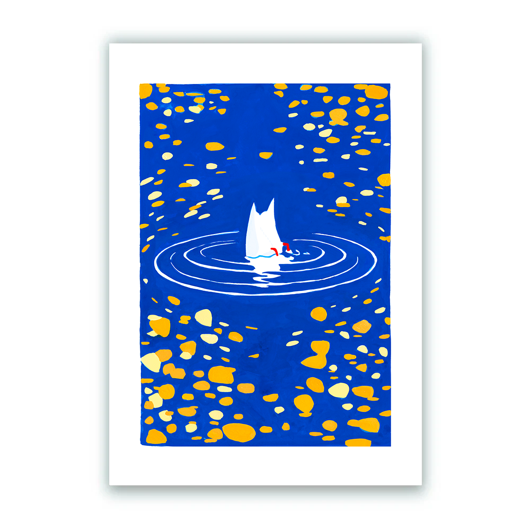 Canard lac des cygnes Impresión Giclée