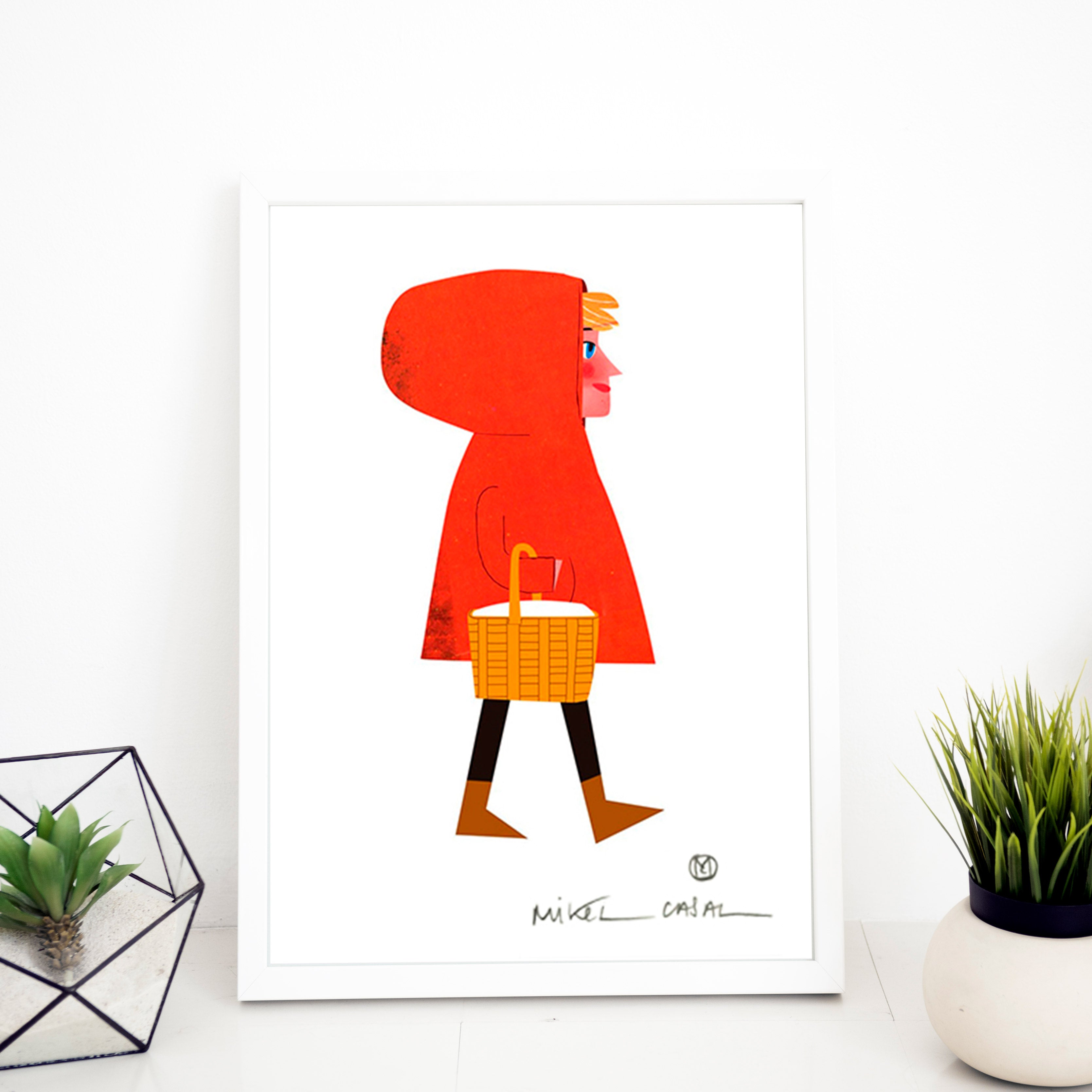 Little Red Riding Hood A5 Giclée Print