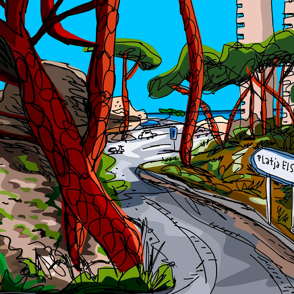 Panorámica Carretera del Saler Impresión Fine Art