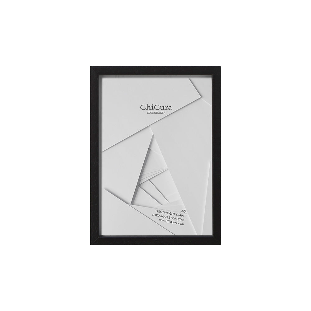 Marco de Madera A5 Negro - Acrílico Antirreflejos Premium