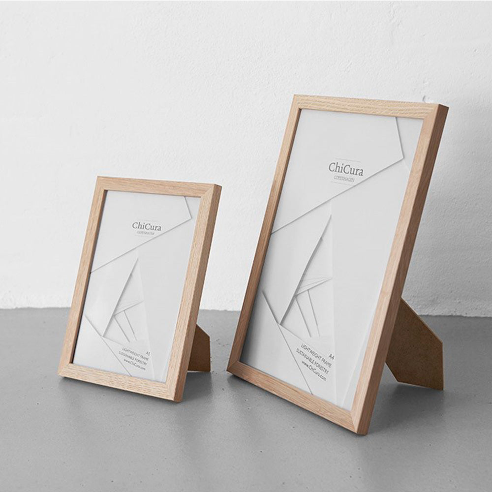 Wooden Frame A4 Black - Anti-Reflective Acrylic