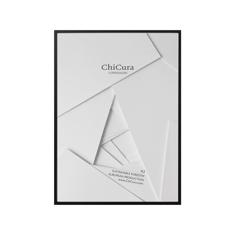 Marco de Madera A2 Negro - Acrílico Antirreflejos Premium