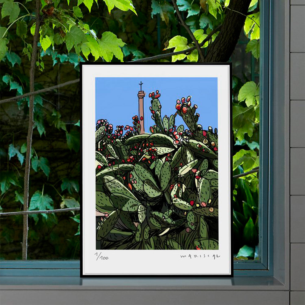 Chumberas de Palo Alto Impresión Fine Art 30x40