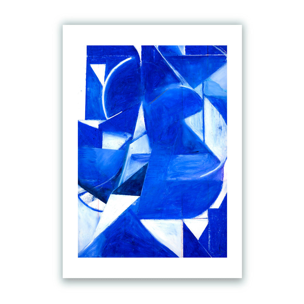 Composition Bleue Giclée Print A3