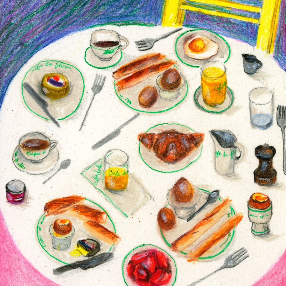 Cafe de Flore Study Impresión Giclée