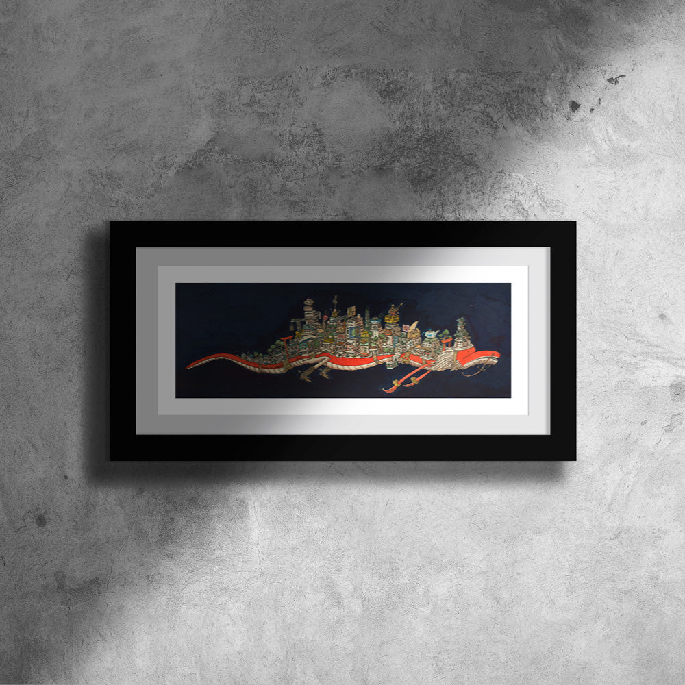 Dragon Giclée Print 100 x 39,22 cm