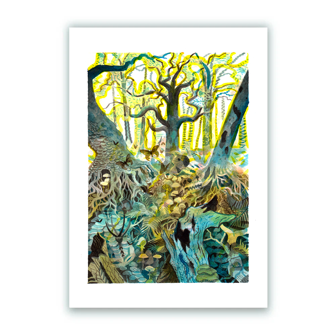 Del bosque hacíamos escuela impresión Giclée