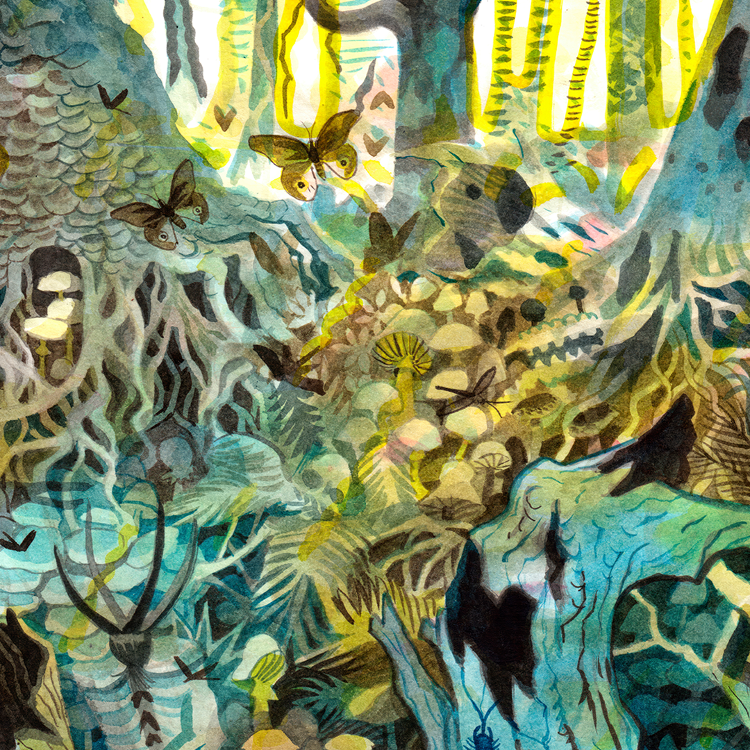 Del bosque hacíamos escuela impresión Giclée