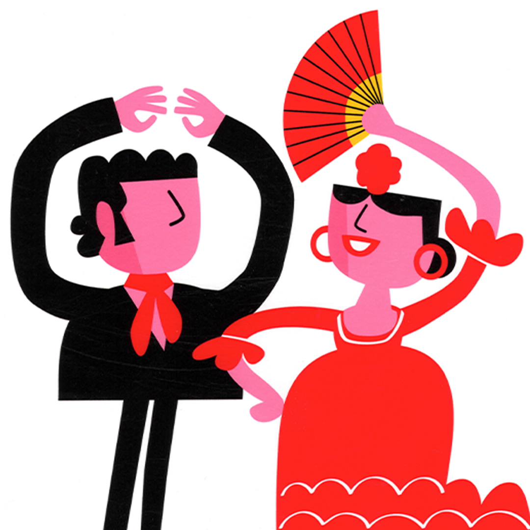 Flamencos 2 Giclée Print