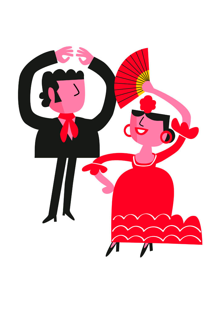 Flamencos 2 Impresión Giclée