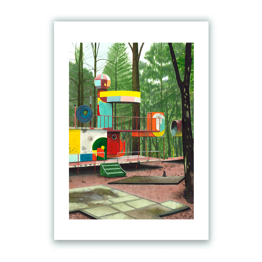 Forest playground Impresión Giclée