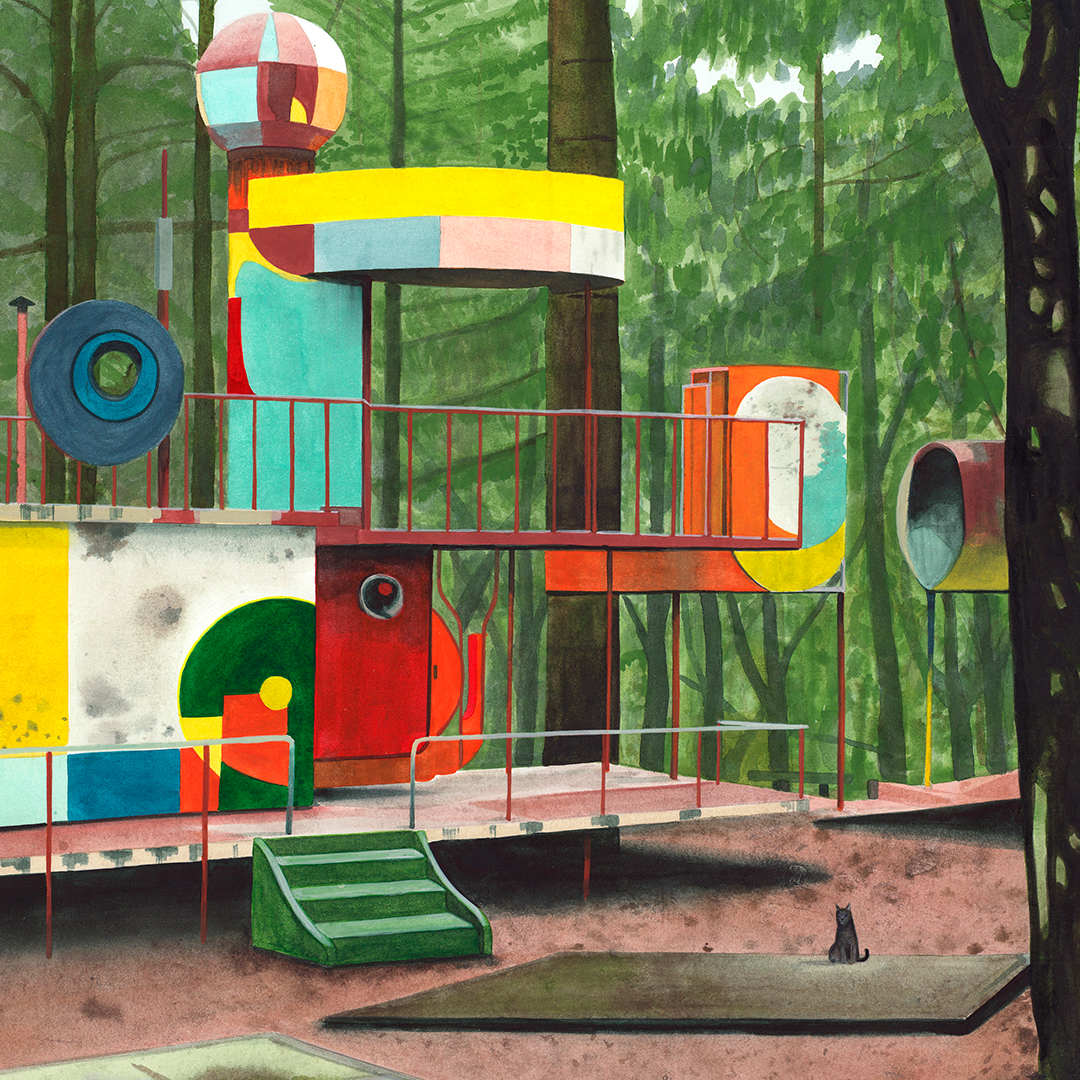 Forest playground Impresión Giclée