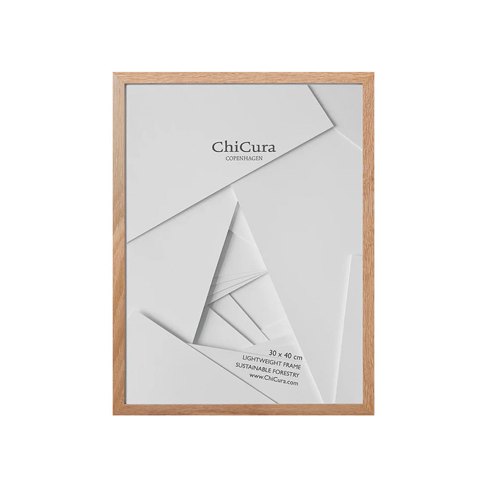 Marco de Madera 30x40 Cristal Roble