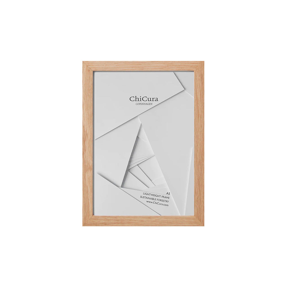 Marco de Madera A5 Cristal Roble