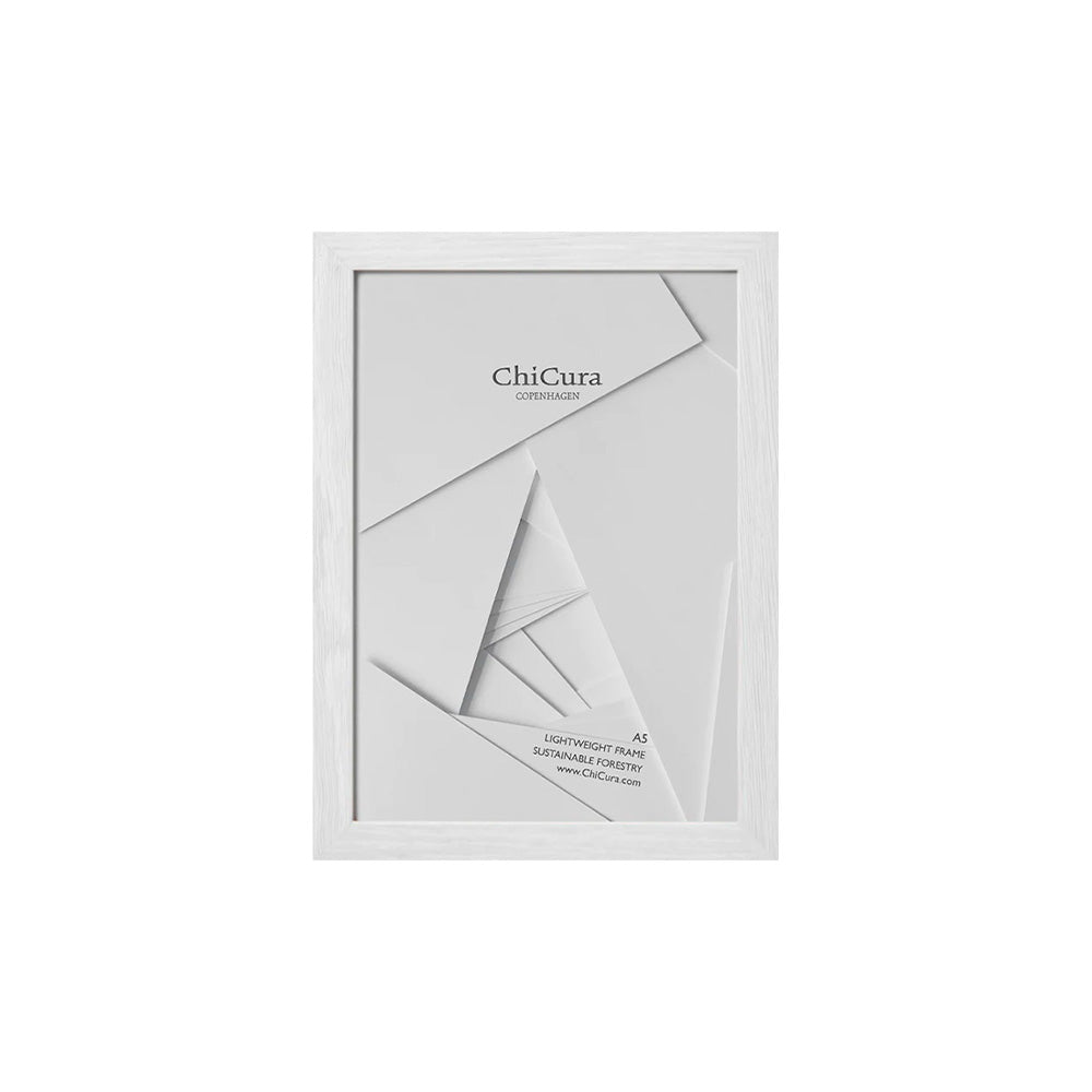 Marco de Madera A5 Cristal Blanco