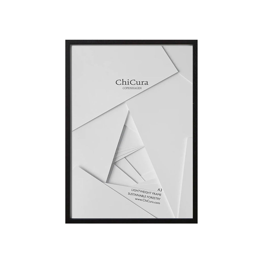 Marco de Madera A3 Cristal Negro