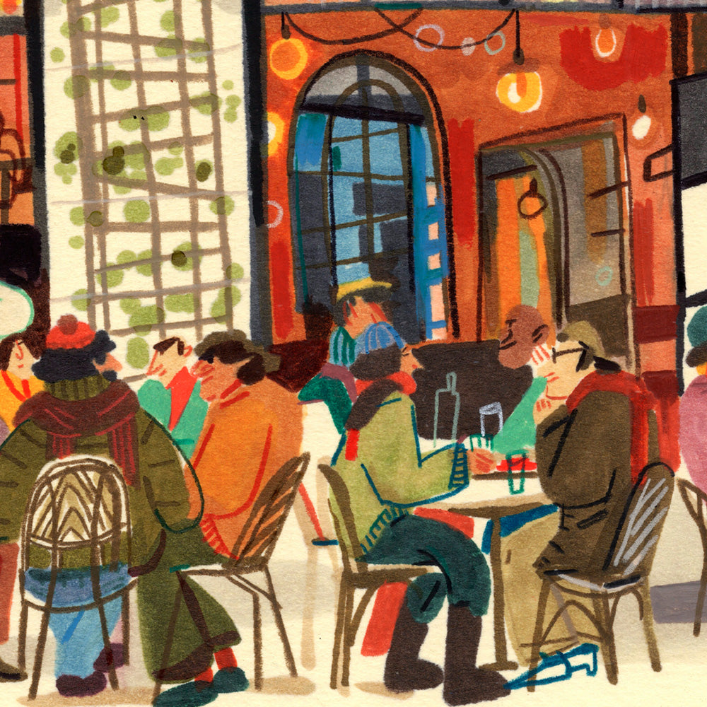 Caffè dei Fratelli Impression Giclée