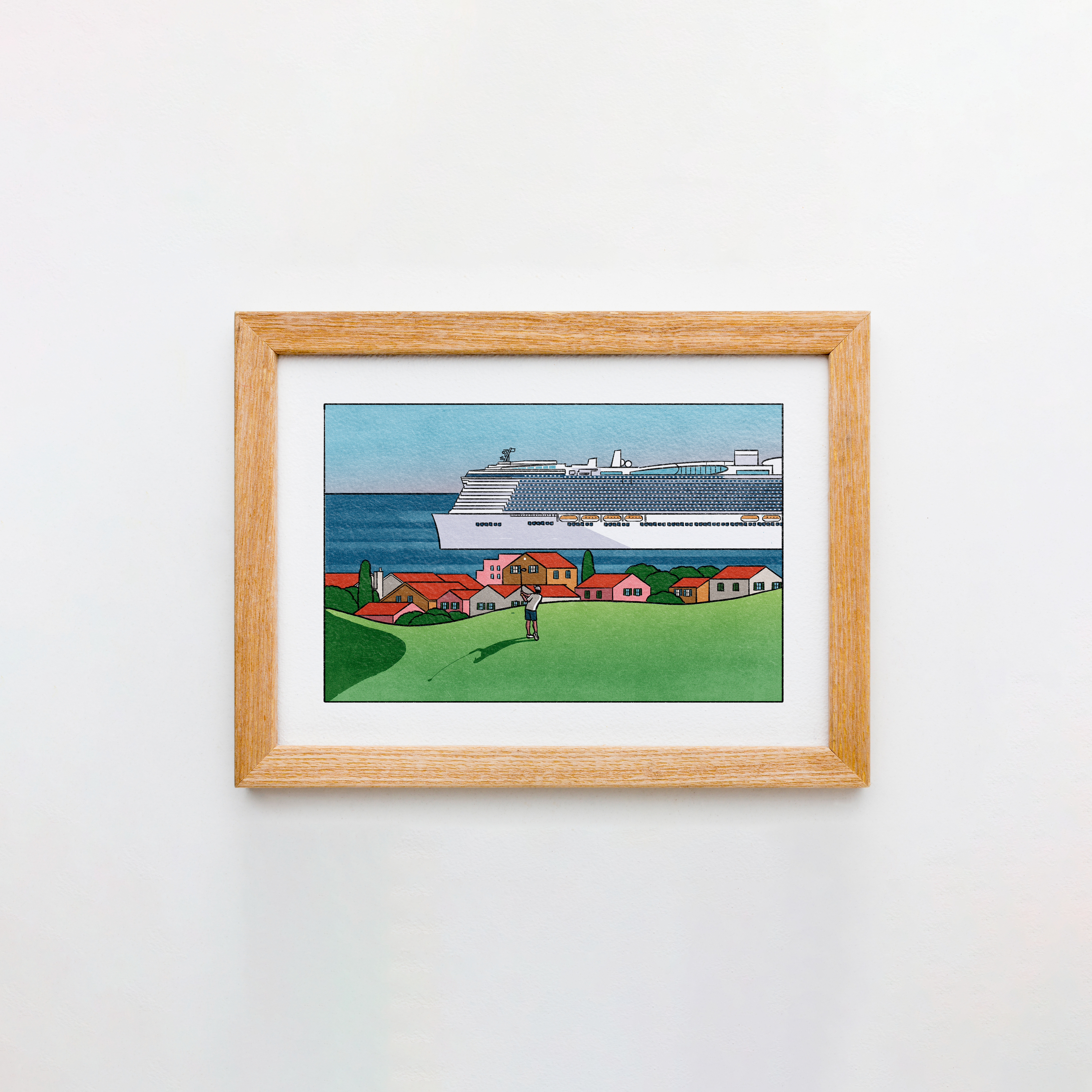 Golf in Italy Impresión Giclée