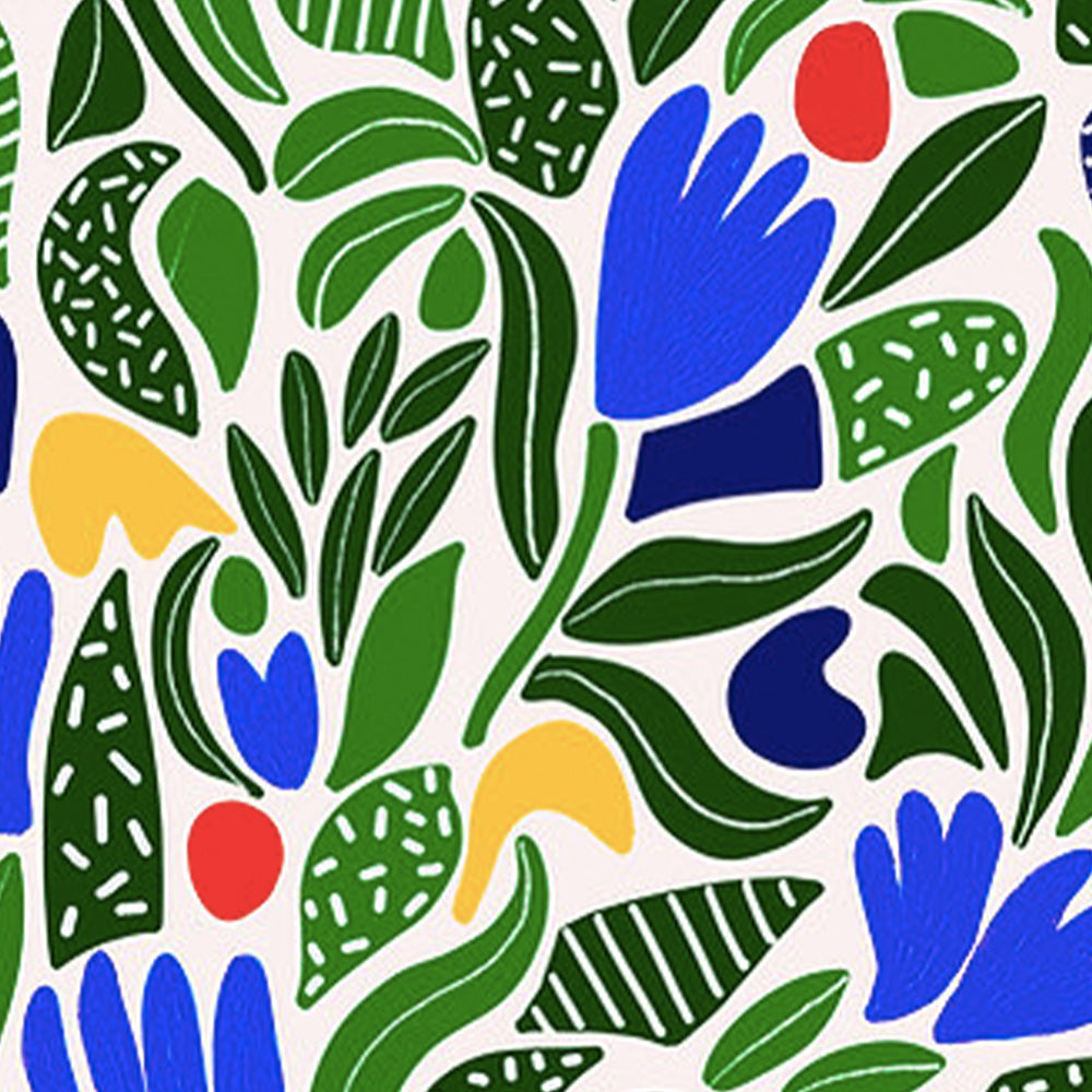 Green Tulips Print A4