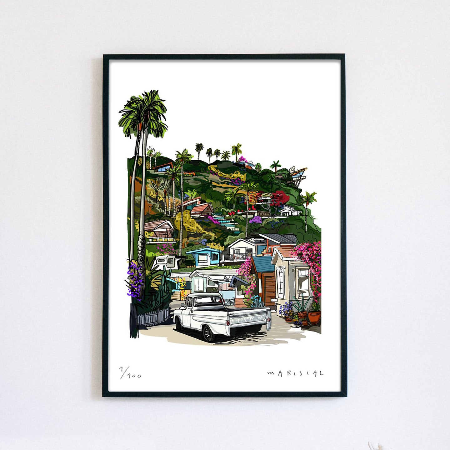 Pacific Coast Hollywood Impresión Fine Art 50x70