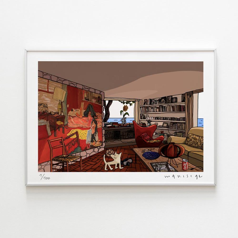 Interior con Pintura Impression Fine Art Papier A3