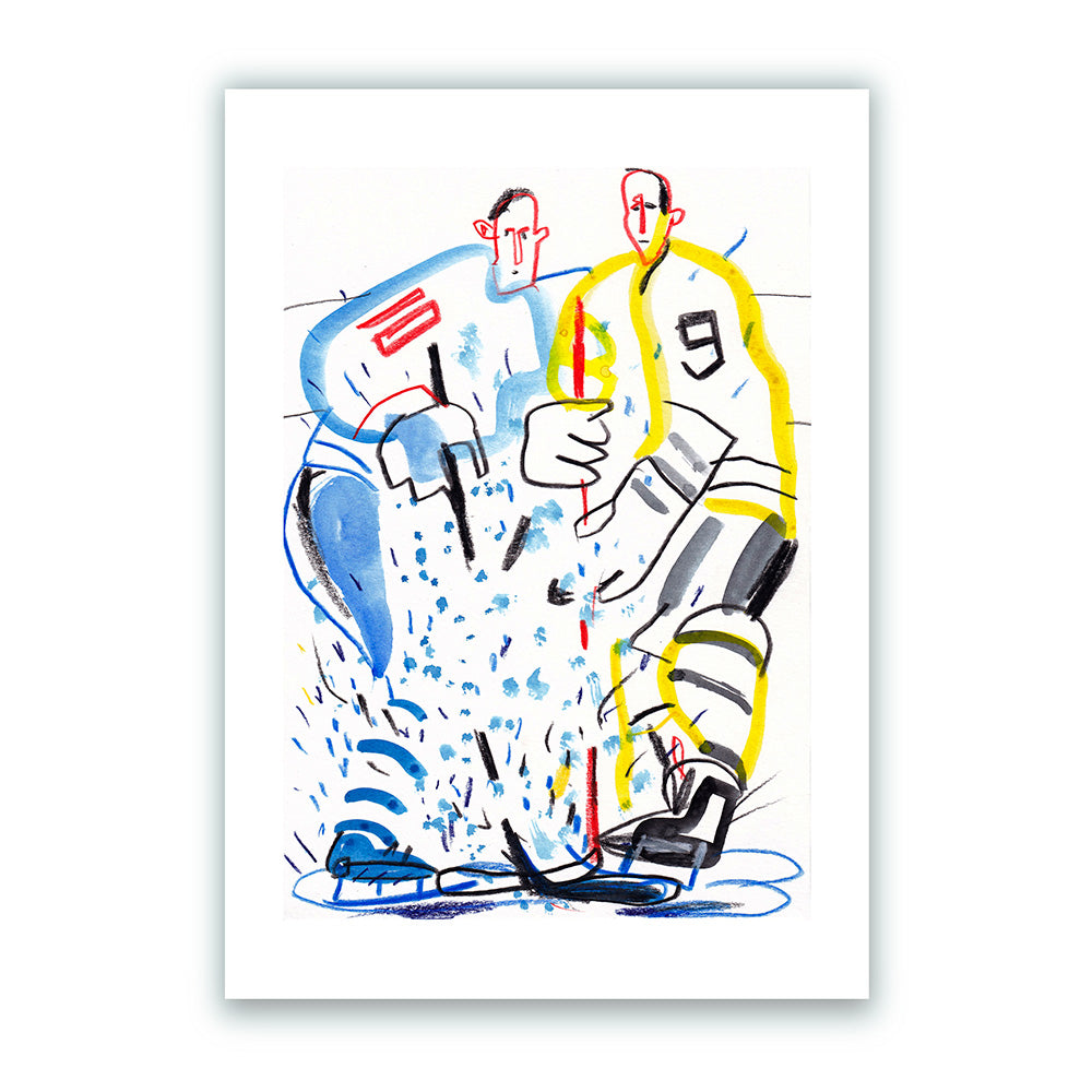 Ice Hockey Giclée Print