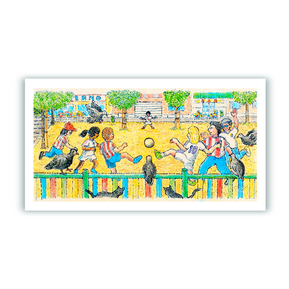 Icónico Madrid Fútbol Impresión Giclée