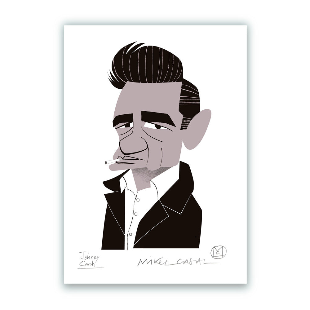 Johnny Cash Impression Giclée