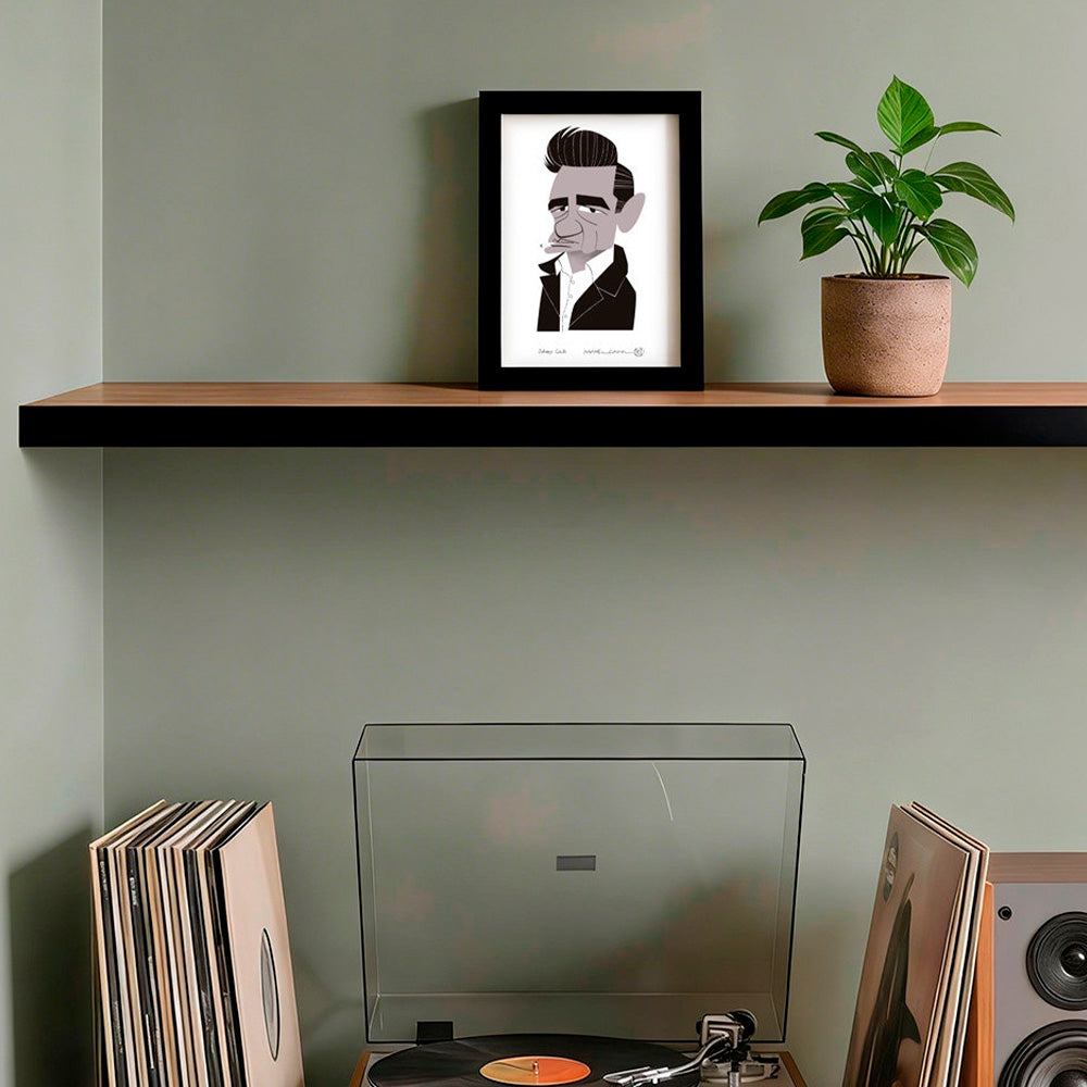 Johnny Cash Impression Giclée