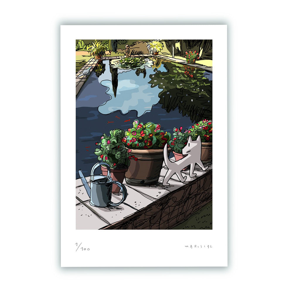 Julian in the Pond Fine Art Print 30x40