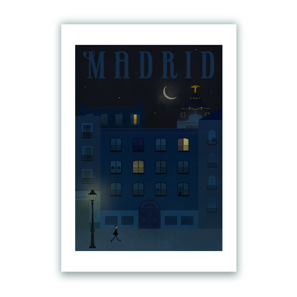 La Luna de Madrid Impression Giclée A3