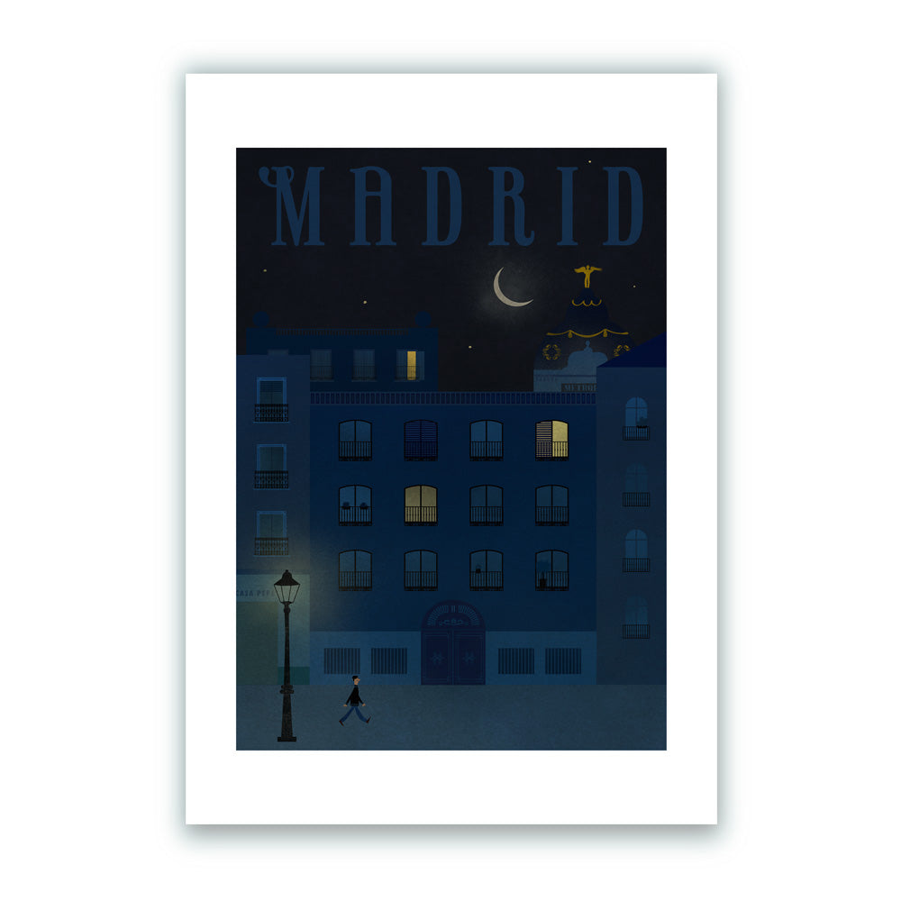 La Luna de Madrid Impresión Giclée A4