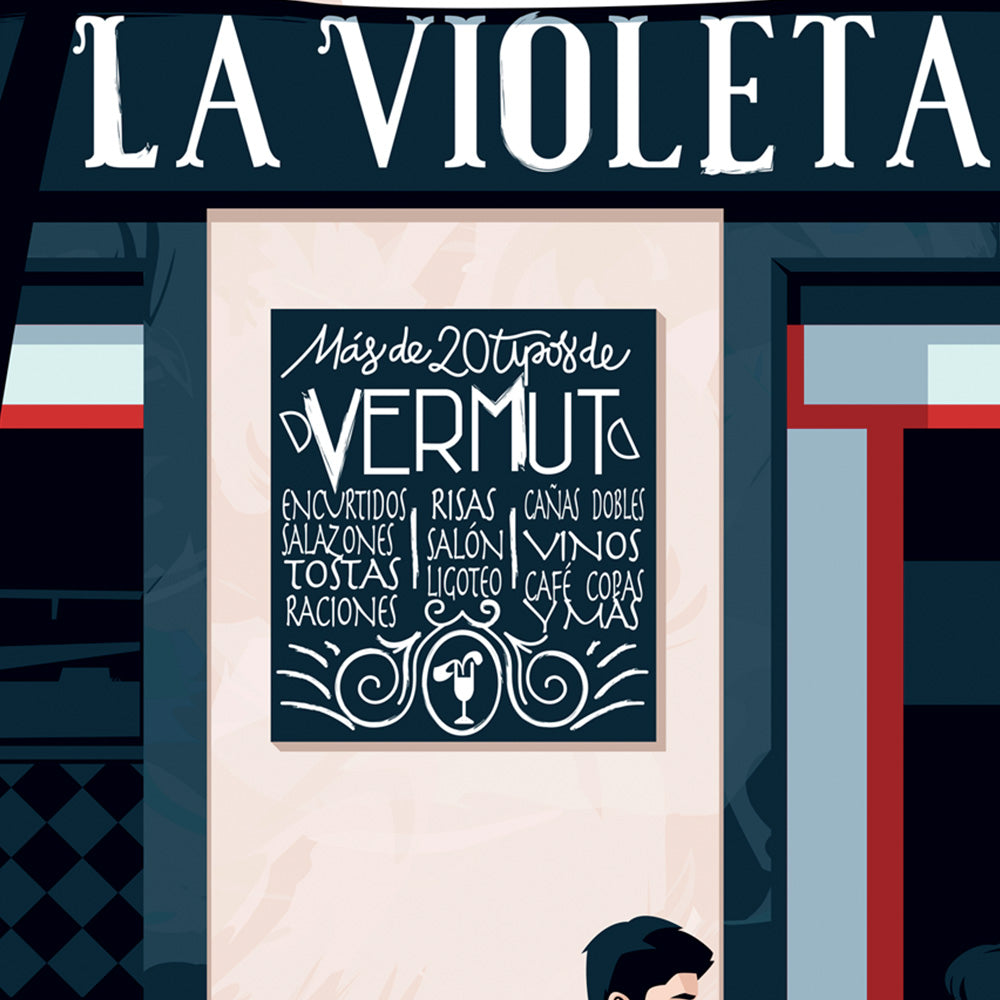 La Violeta Giclée Print A5