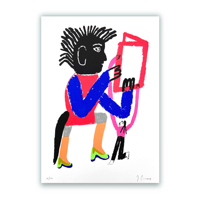 Lectores I 35 x 45 cm Serigrafía