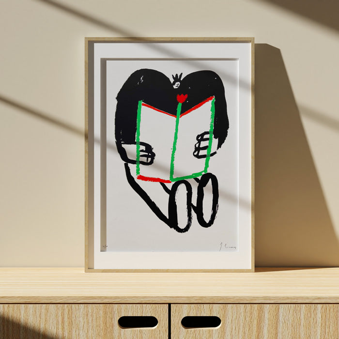 Lectores 2 35x45cm Serigrafía