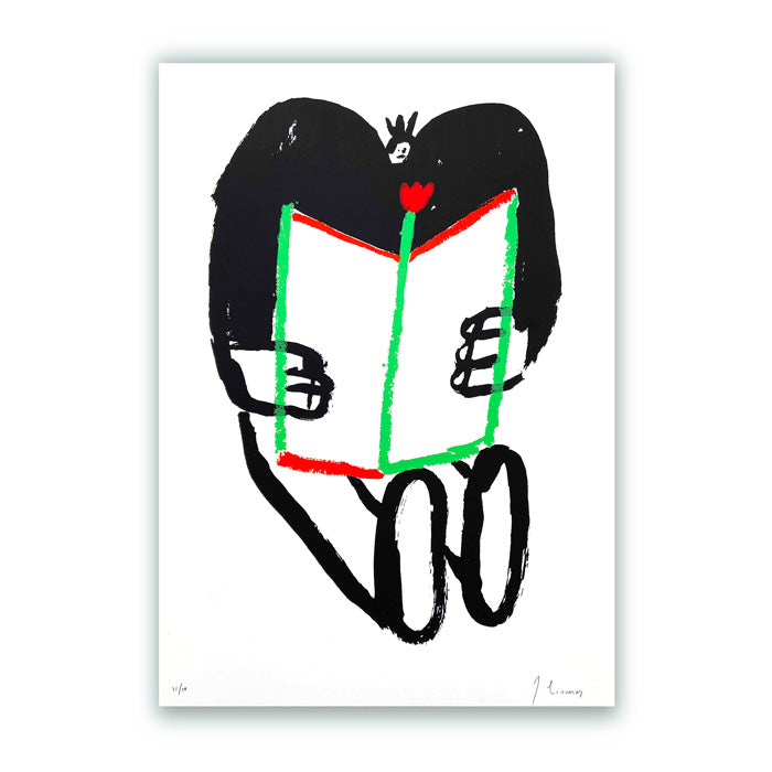 Lectores 2 35x45cm Serigrafía