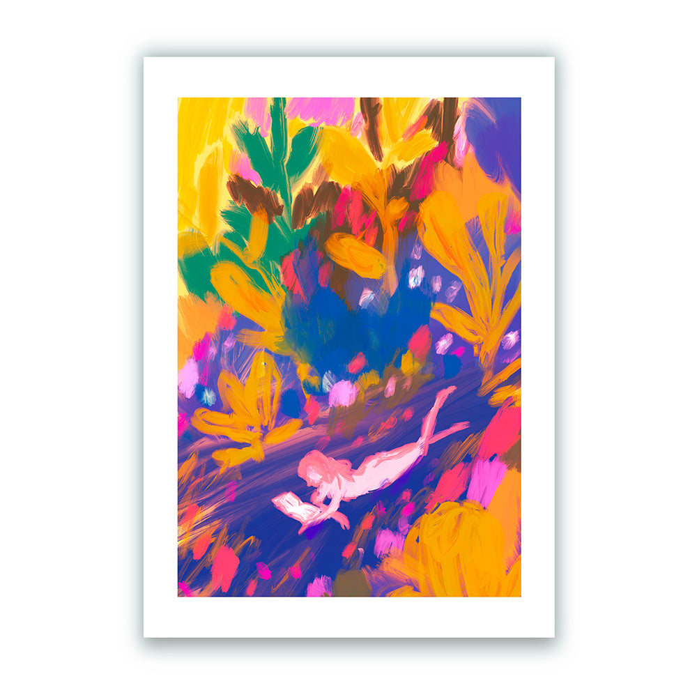 La Femme au Livre Tirage Giclée