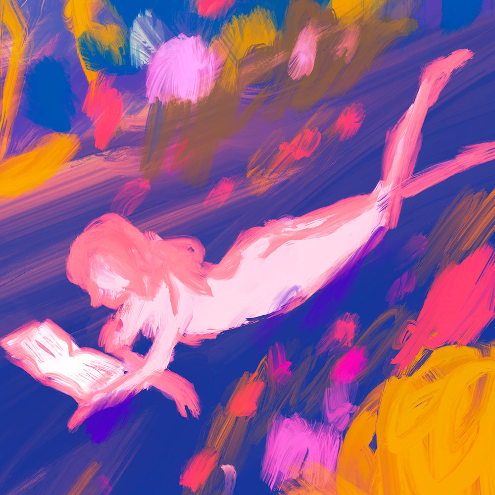 La Femme au Livre Tirage Giclée
