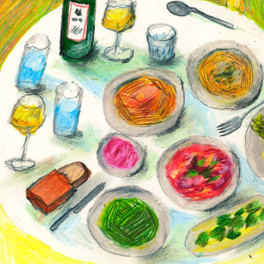 Lunch Near the Pantheon Impresión Giclée