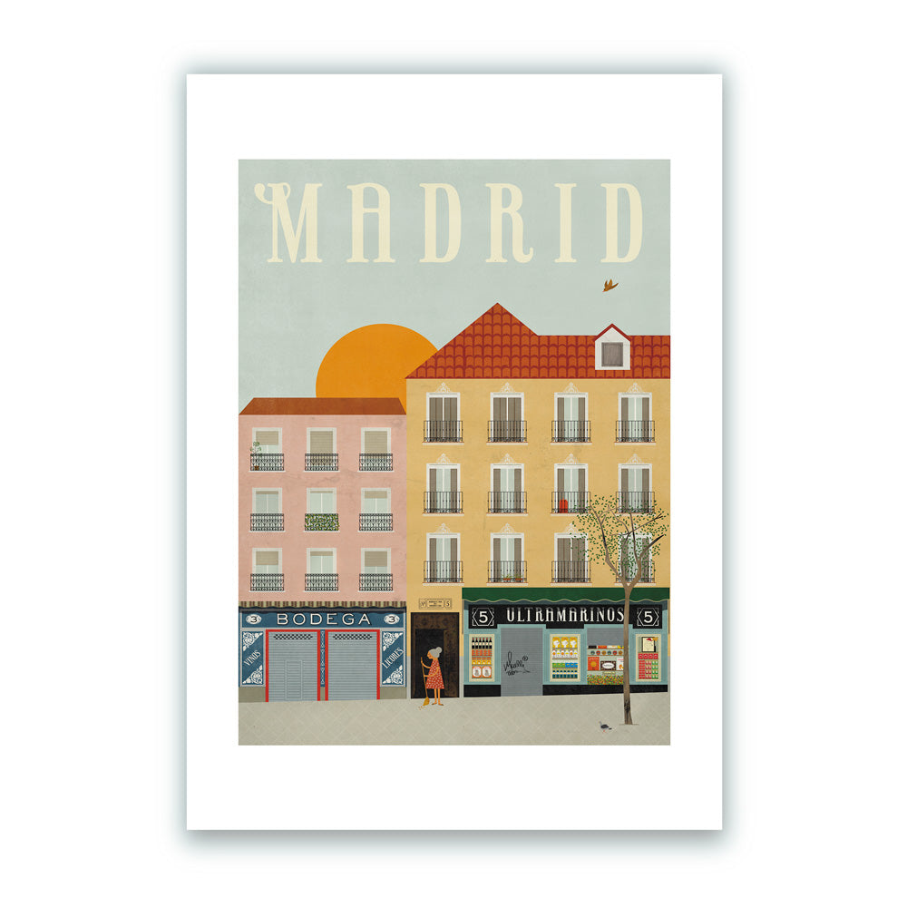 Madrid Giclée Print A5