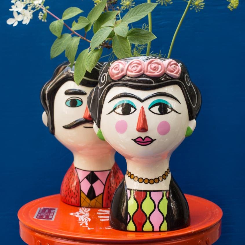 Carlos Florero de Cerámica Color