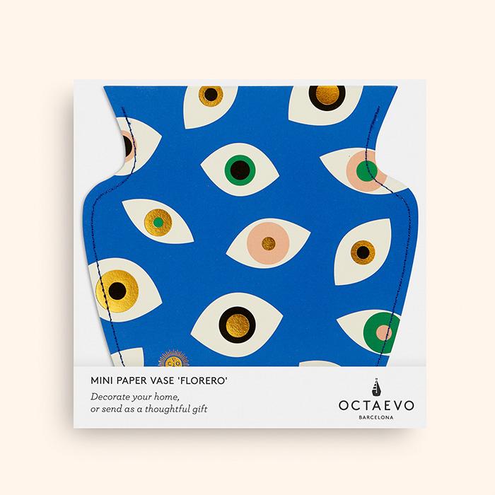 Mini Blue Nazar Paper Vase