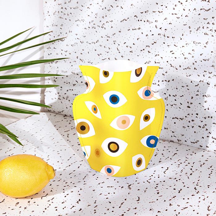 Mini Yellow Nazar Paper Vase