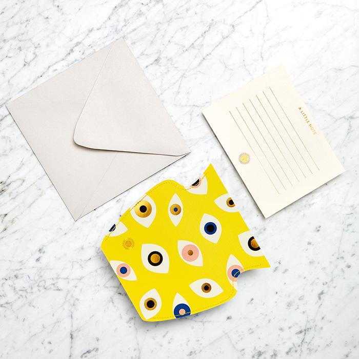 Mini Florero de Papel Nazar Amarillo